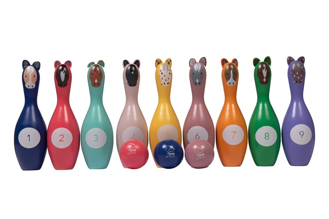 GIOCO DEL BOWLING IN LEGNO  